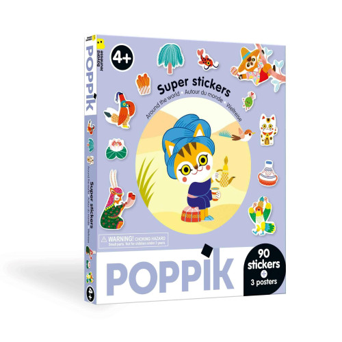 Poppik Super Stickers Box - Around the World