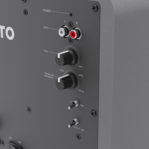 Kanto SUB6 Vinyl Subwoofer (Matte Grey)