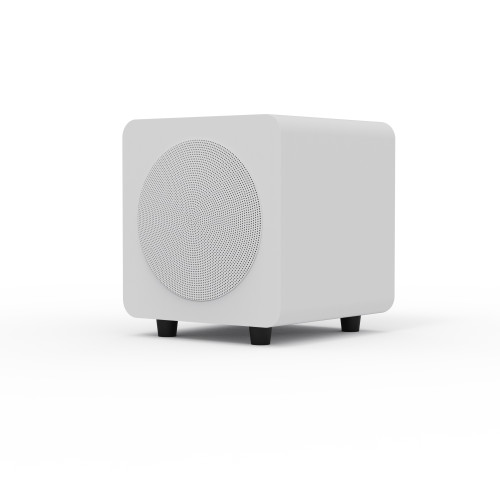 Kanto SUB6 Vinyl Subwoofer (Matte White w/White Grill)