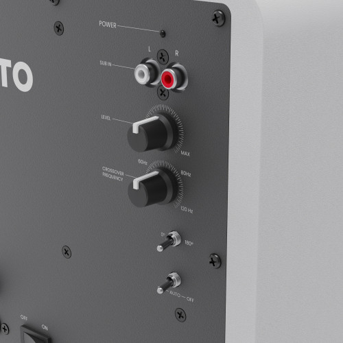 Kanto SUB6 Vinyl Subwoofer (Matte White w/White Grill)