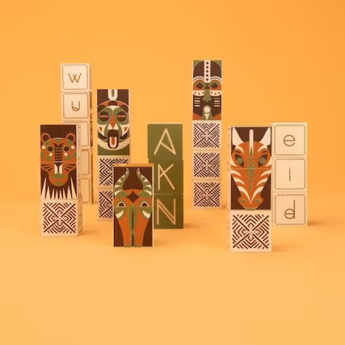 Uncle Goose Wooden Blocks - Swahili ABC
