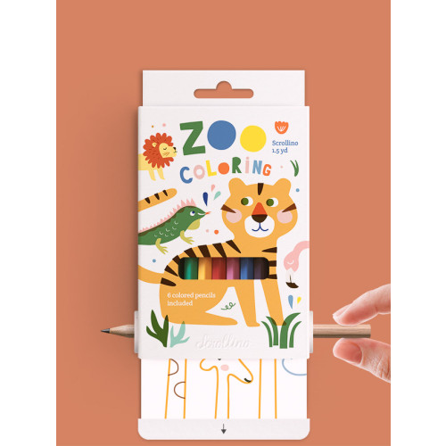 Scrollino Activity Book - Zoo Colouring