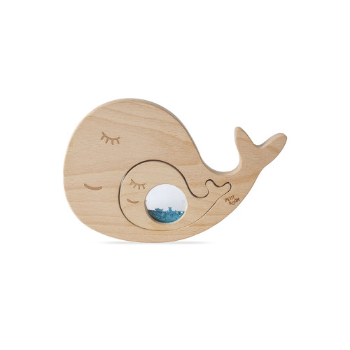 Petit Boum Sensory Puzzle Whale & Baby