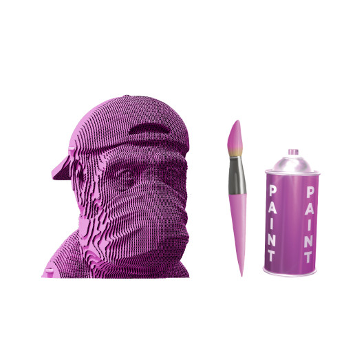 Cartonic 3D Sculpture Puzzle Three Wise Monkeys Speak No Evil