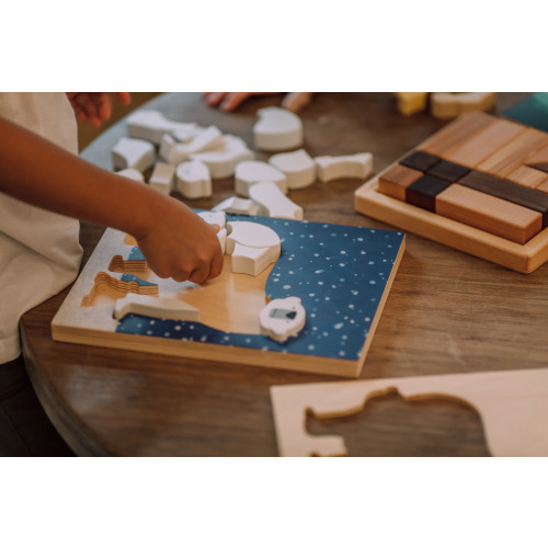 Eguchi Wooden Toy - Puzzle Polar Bear