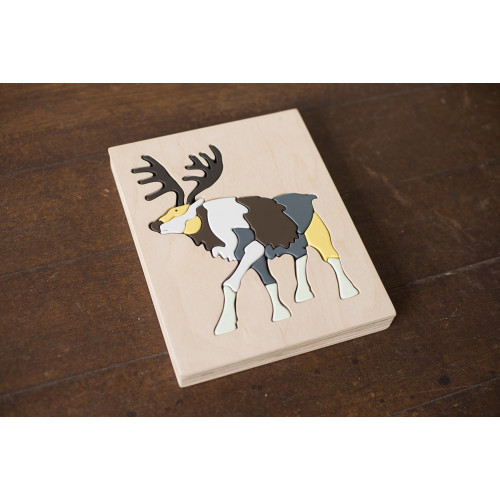 Eguchi Wooden Toy - Puzzle Reindeer