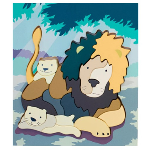 Eguchi Wooden Toy - Puzzle Lion