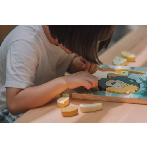 Eguchi Wooden Toy - Puzzle Lion