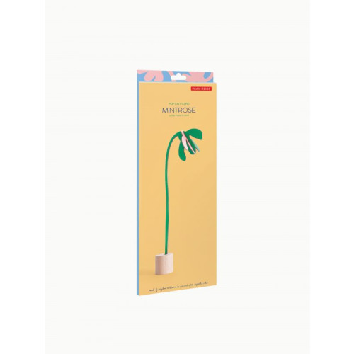 X) Studio Roof Pop Out Flower Stem Card - Mintrose
