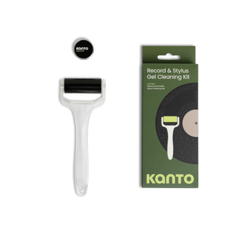 Kanto Vinyl Record Roller + Turntable Stylus Gel Cleaning Kit