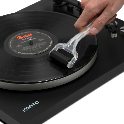 Kanto Vinyl Record Roller + Turntable Stylus Gel Cleaning Kit