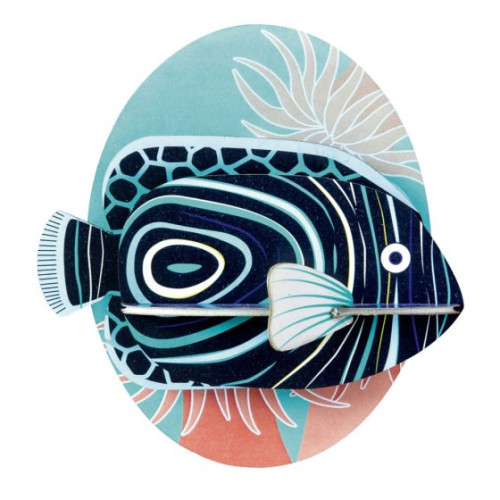 X) Studio Roof Sea Creature (S) - Emperor Angelfish Mounted