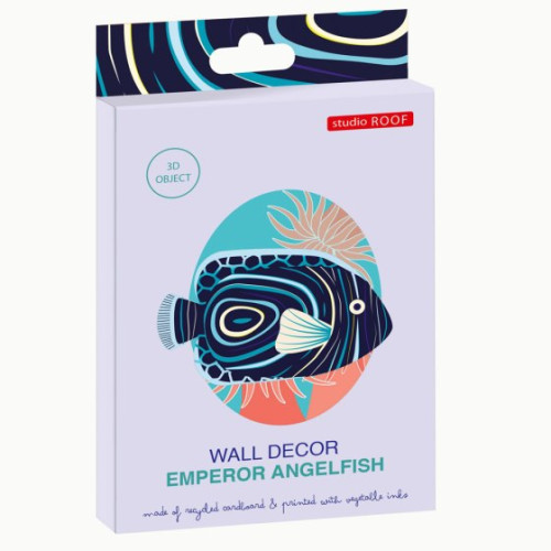 X) Studio Roof Sea Creature (S) - Emperor Angelfish Mounted