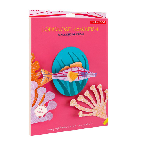 X) Studio Roof Sea Creature (L) - Longnose Hawkfish Mounted
