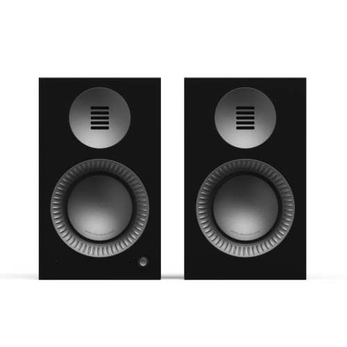Kanto TUK (Gen.2) Premium Powered Bookshelf Speaker - Matte Black with Gunmetal Surround