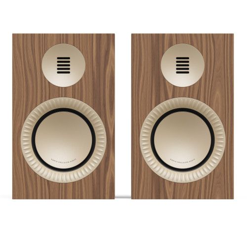 Kanto TUK Grand (Gen.2) Premium Passive Bookshelf Speaker - Walnut with Rose Gold Surround