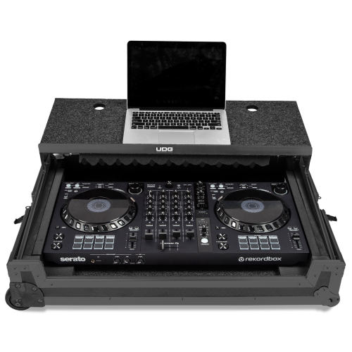 UDG FlightCase Multi Format XXL + Laptop & Trolley & Wheels (Black)