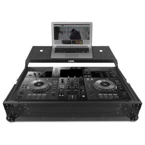 UDG FlightCase Pioneer XDJ-RR + Laptop & Wheels (Black)