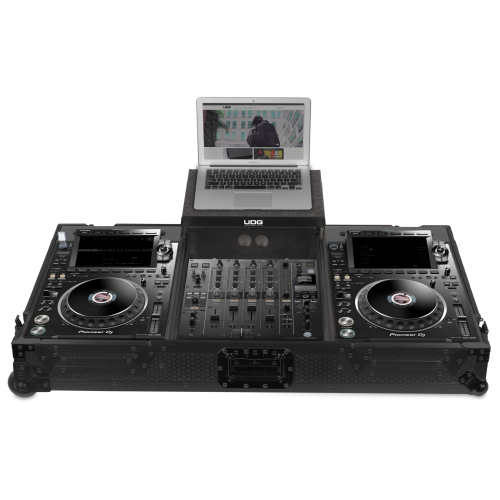 UDG FlightCase Set Pioneer CDJ-3000/900NXS2 + Laptop & Wheels (Black)