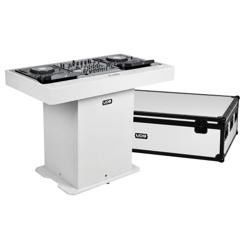 UDG Ultimate DJ Podium & Flightcase Set (White)