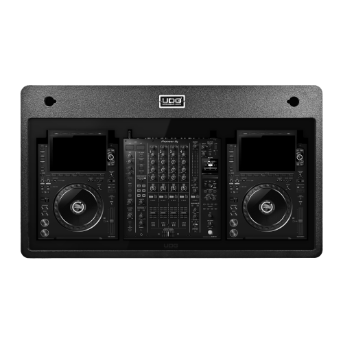 UDG Ultimate DJ Podium Faceplate Set AlphaTheta CDJ-3000X/Pioneer DJ DJM-A9 Black