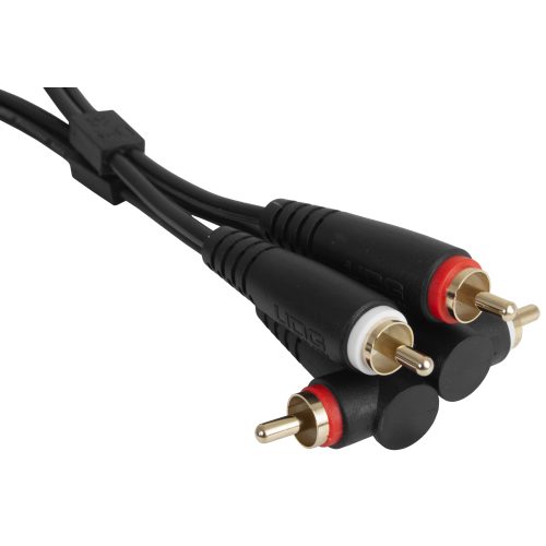 UDG Ultimate Cable RCA Straight - RCA Angled 3m (Black)