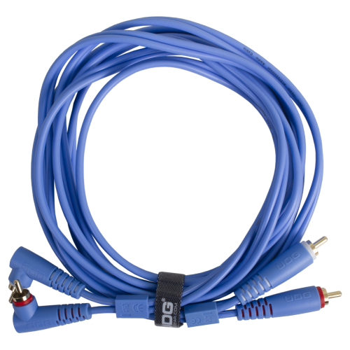UDG Ultimate Cable RCA Straight - RCA Angled 3m (Blue)
