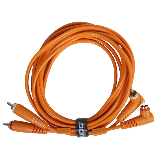 UDG Ultimate Cable RCA Straight - RCA Angled 3m (Orange)