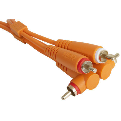 UDG Ultimate Cable RCA Straight - RCA Angled 3m (Orange)