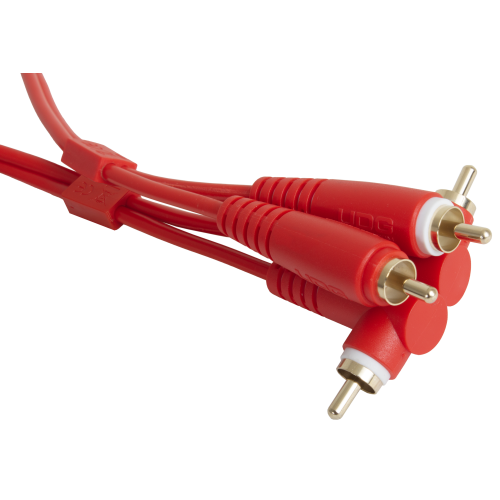 UDG Ultimate Cable RCA Straight - RCA Angled 3m (Red)