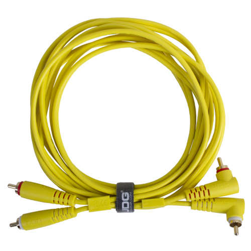 UDG Ultimate Cable RCA Straight - RCA Angled 3m (Yellow)