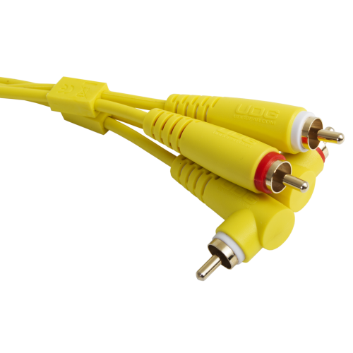 UDG Ultimate Cable RCA Straight - RCA Angled 3m (Yellow)