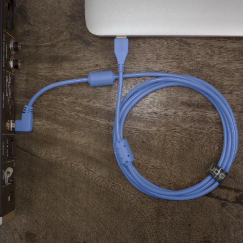 UDG USB A-B Cable Angled Blue