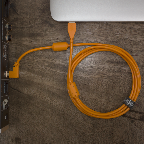 UDG USB A-B Cable Angled ORANGE