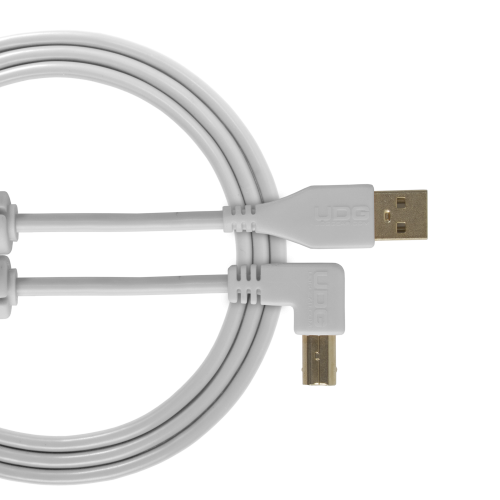 UDG Ultimate Cable USB 2.0 Type A-B Angled 1M (White)
