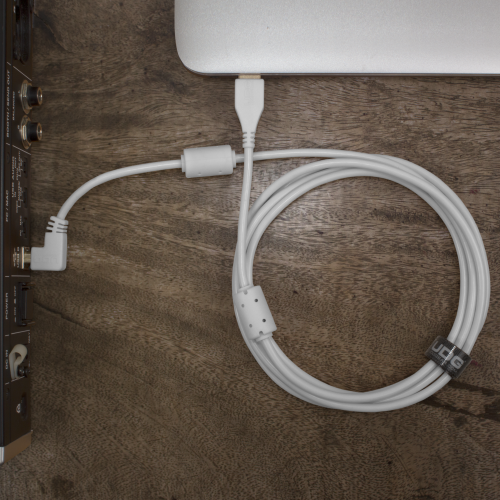 UDG USB A-B Cable Angled WHITE
