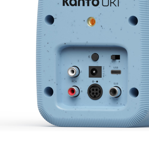 Kanto UKI 100W Desktop Speakers (Bluetooth, USB-C, Headphone out) â€“ Cornflower Blue, Pair