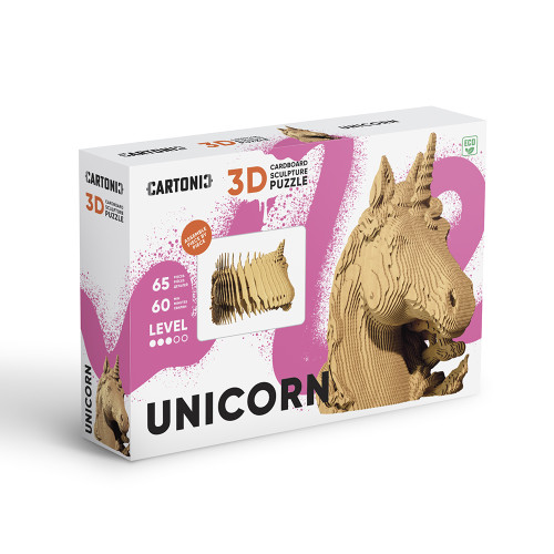 Cartonic 3D Sculpture Puzzle Unicorn
