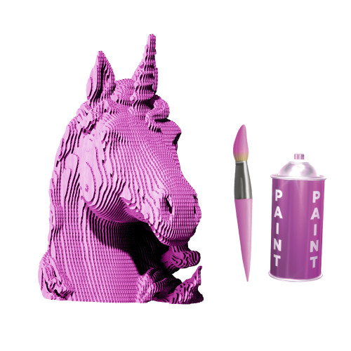 Cartonic 3D Sculpture Puzzle Unicorn