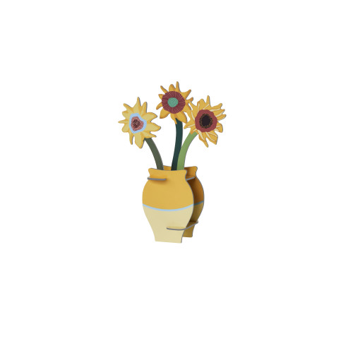 Studio Roof Pop Out 3D Card Van Gogh Flowers