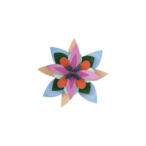 Studio Roof Wall Art Flowers - Watermelon Punch