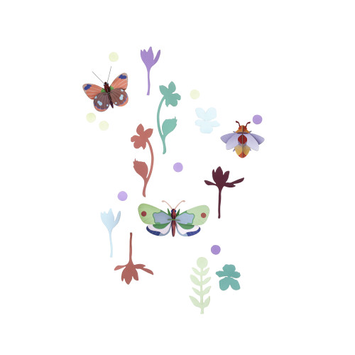 X) Studio Roof Wall of Curiosities Set - Winged Medley Trio