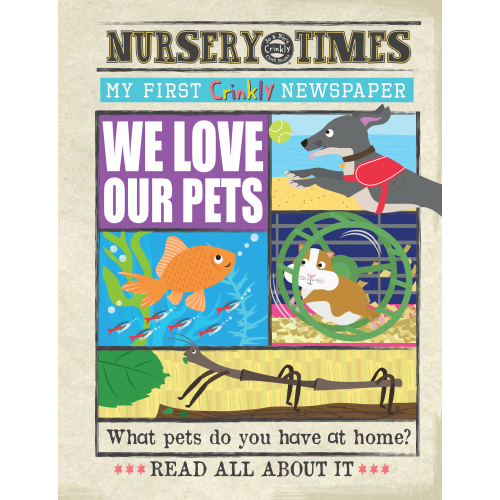Jo & Nic's Crinkly Cloth Books - We Love Our Pets