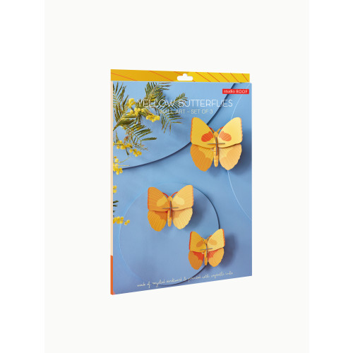 Studio Roof Insects - Yellow Butterflies set of 3