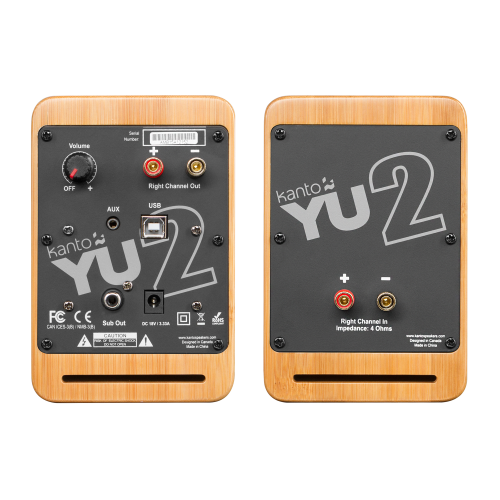 Kanto YU2 Powered Desktop Speakers (Bamboo)