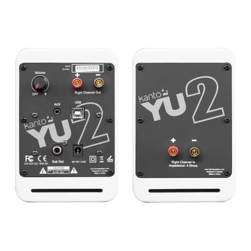 Kanto YU2 Powered Desktop Speakers (Matte White)
