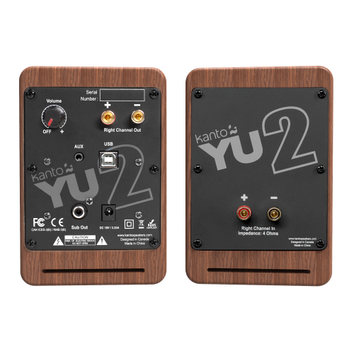 Kanto YU2 Powered Desktop Speakers (Walnut)