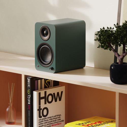 Kanto YU4 (Gen.2) Powered Bookshelf Speaker - Matte Forest Green