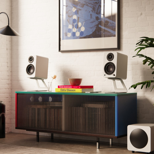 Kanto YU4 (Gen.2) Powered Bookshelf Speaker - Matte White