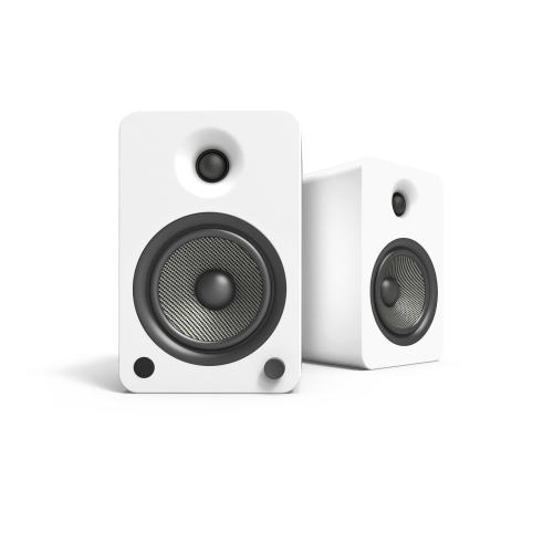 Kanto YU6 Powered Bookshelf Speakers (Matte White)